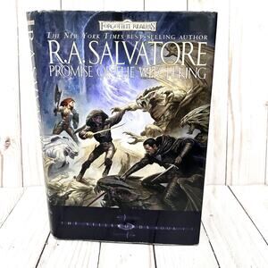 R.A. Salvatore Hardcover DJ Promise of the Witch-King First Print Book II